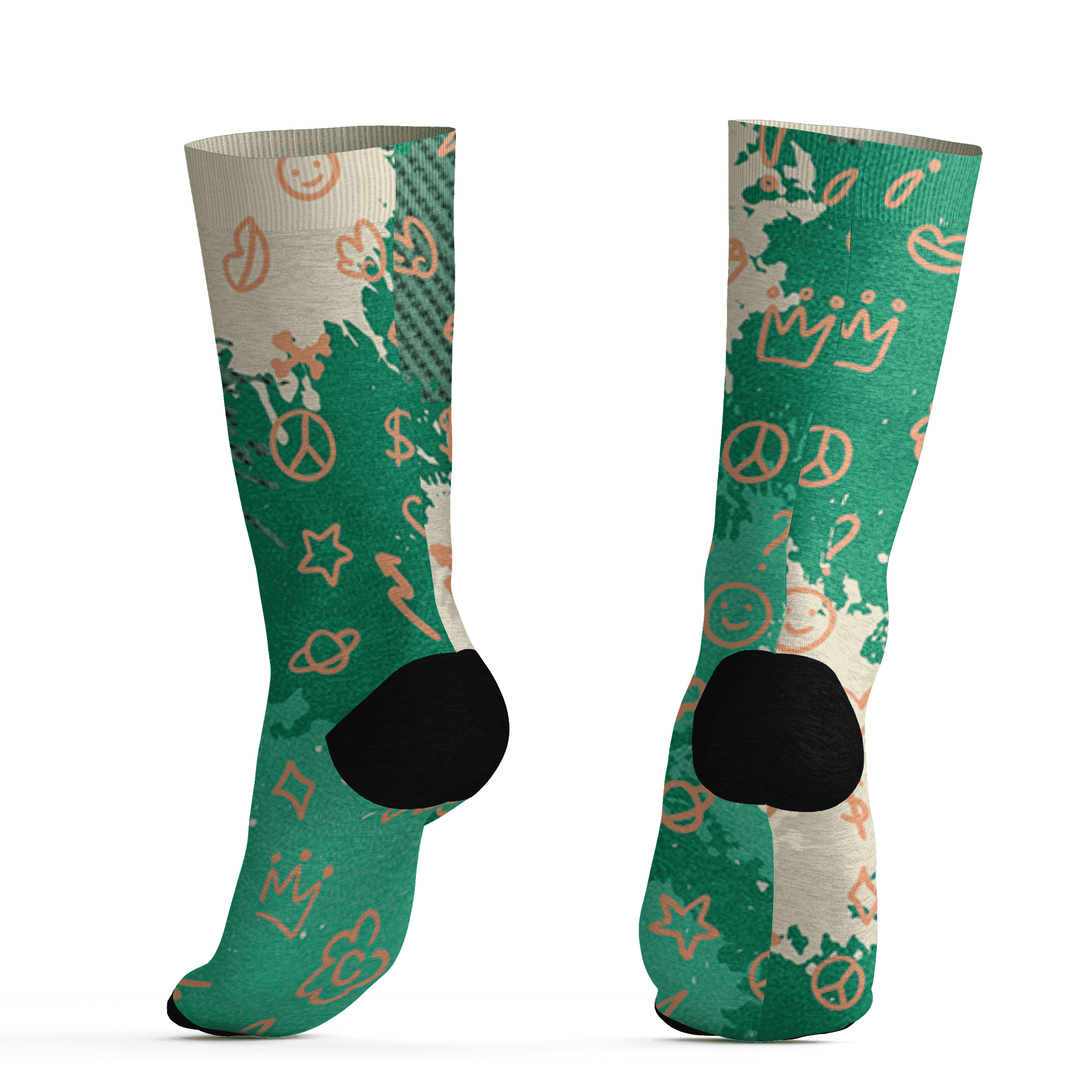 Nina CN Abney 3s Socks Match Hustle Grind Pray 3D All-Over Print - NastyJamz