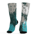 Oxidized Green 4s Socks Match Hustle Grind Pray 3D All-Over Print - NastyJamz