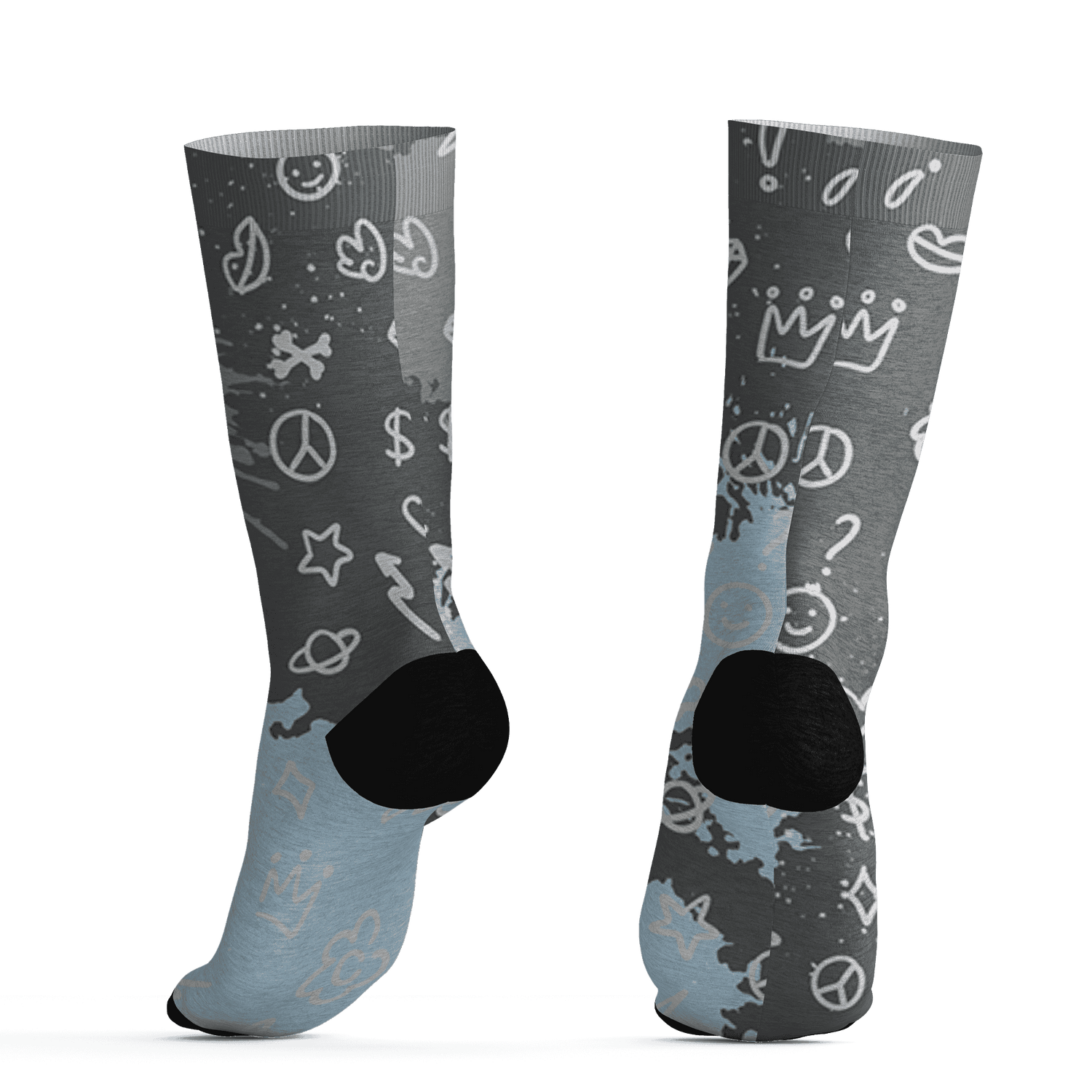 Paris Olympicsss 4s Socks Match Hustle Grind Pray 3D All-Over Print - NastyJamz