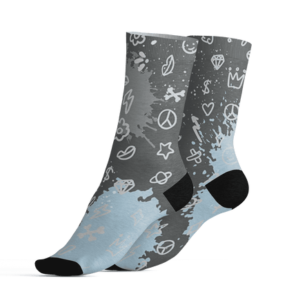Paris Olympicsss 4s Socks Match Hustle Grind Pray 3D All-Over Print - NastyJamz