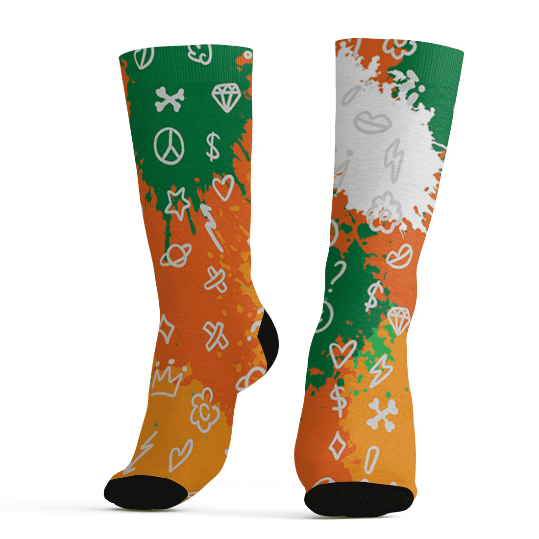 AJ 5 MAM Hurricanes Socks Match Hustle Grind Pray 3D All-Over Print - NastyJamz