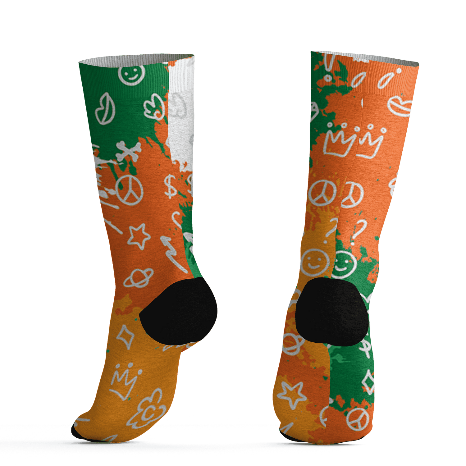 AJ 5 MAM Hurricanes Socks Match Hustle Grind Pray 3D All-Over Print - NastyJamz