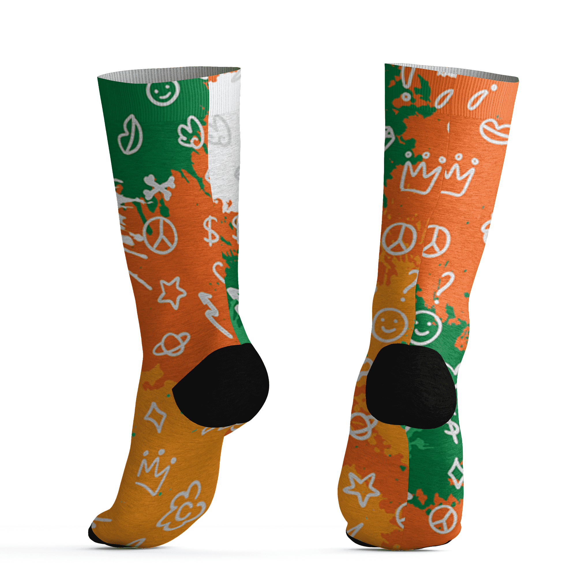 AJ 5 MAM Hurricanes Socks Match Hustle Grind Pray 3D All-Over Print - NastyJamz