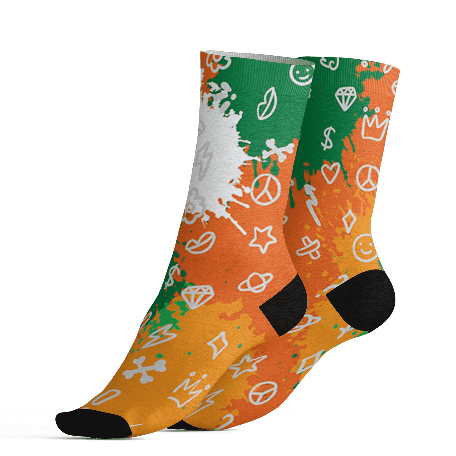 AJ 5 MAM Hurricanes Socks Match Hustle Grind Pray 3D All-Over Print - NastyJamz