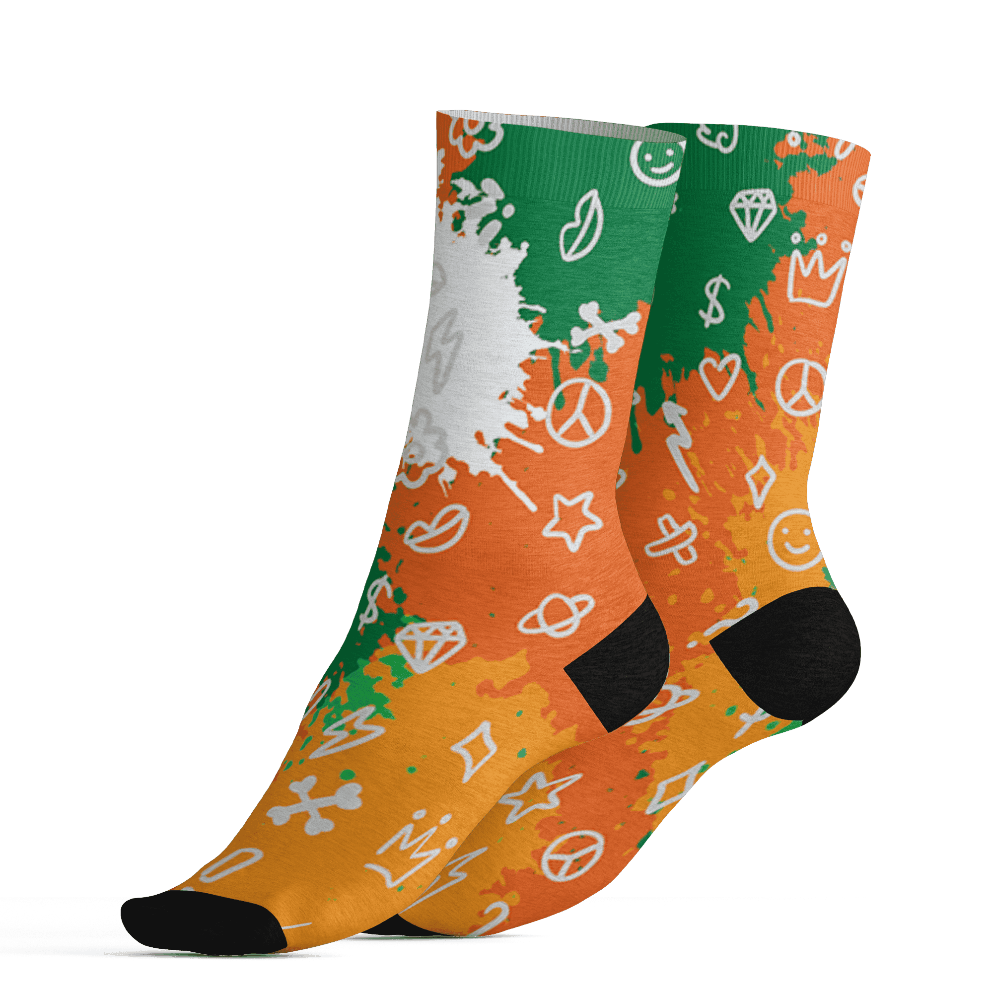 AJ 5 MAM Hurricanes Socks Match Hustle Grind Pray 3D All-Over Print - NastyJamz