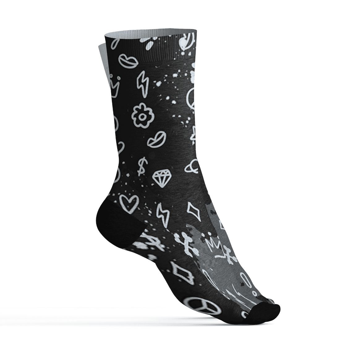 AJ 6 Reverse Oreo Socks Match Hustle Grind Pray 3D All-Over Print - NastyJamz