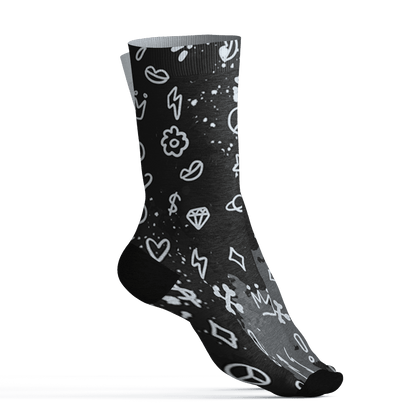 AJ 6 Reverse Oreo Socks Match Hustle Grind Pray 3D All-Over Print - NastyJamz
