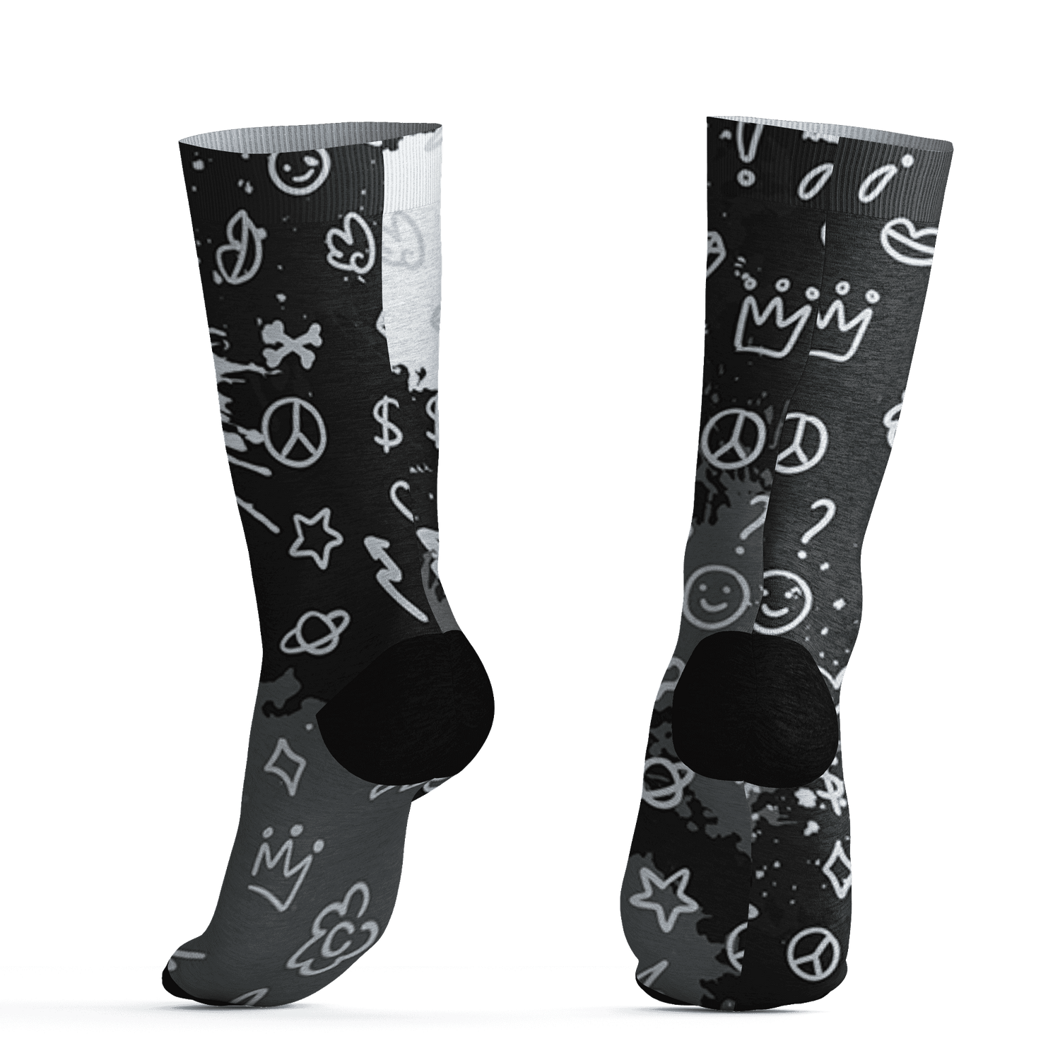AJ 6 Reverse Oreo Socks Match Hustle Grind Pray 3D All-Over Print - NastyJamz