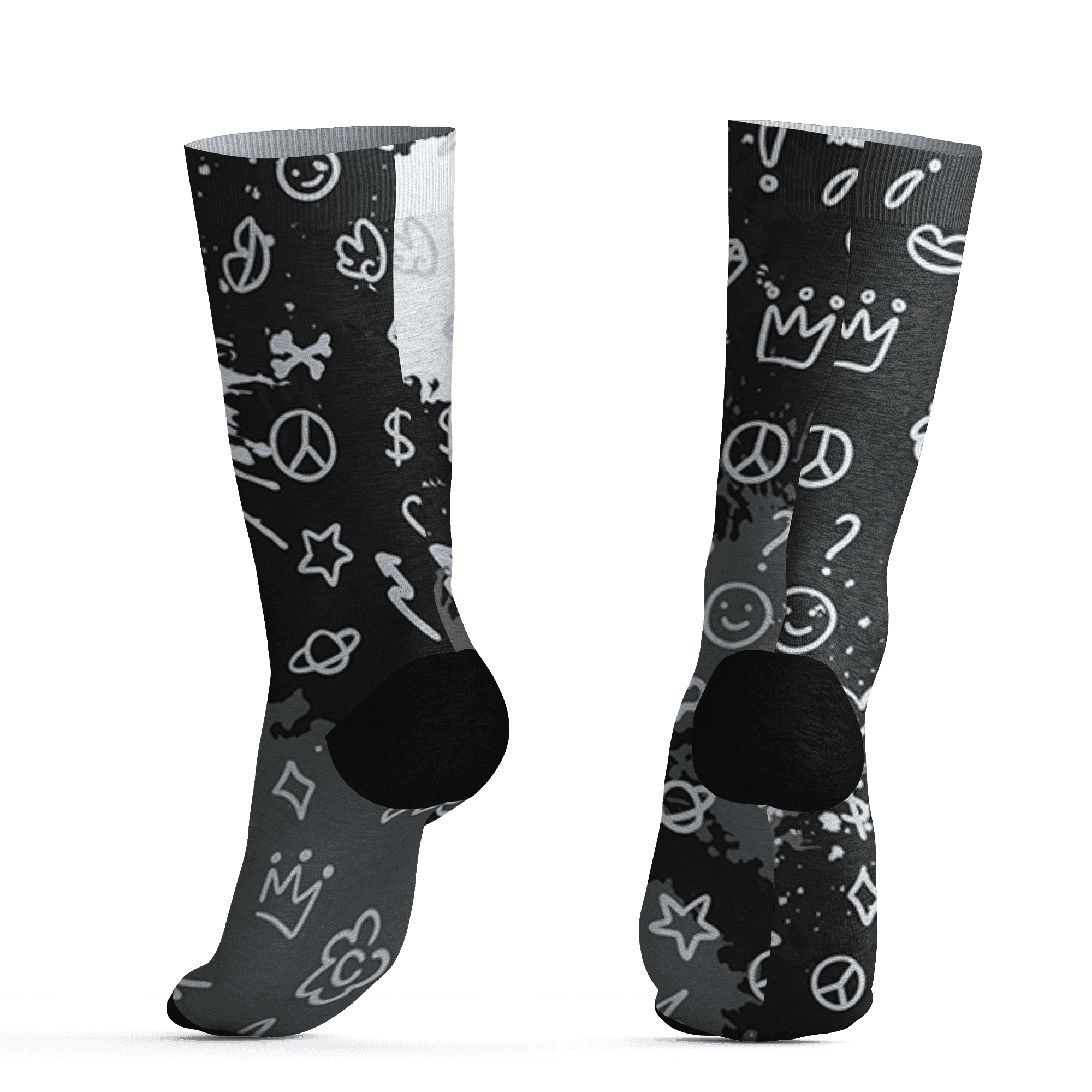 AJ 6 Reverse Oreo Socks Match Hustle Grind Pray 3D All-Over Print - NastyJamz