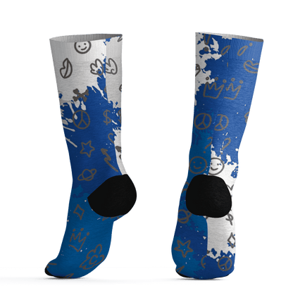 Air Max 1 86 Royal Socks Match Hustle Grind Pray 3D All-Over Print - NastyJamz