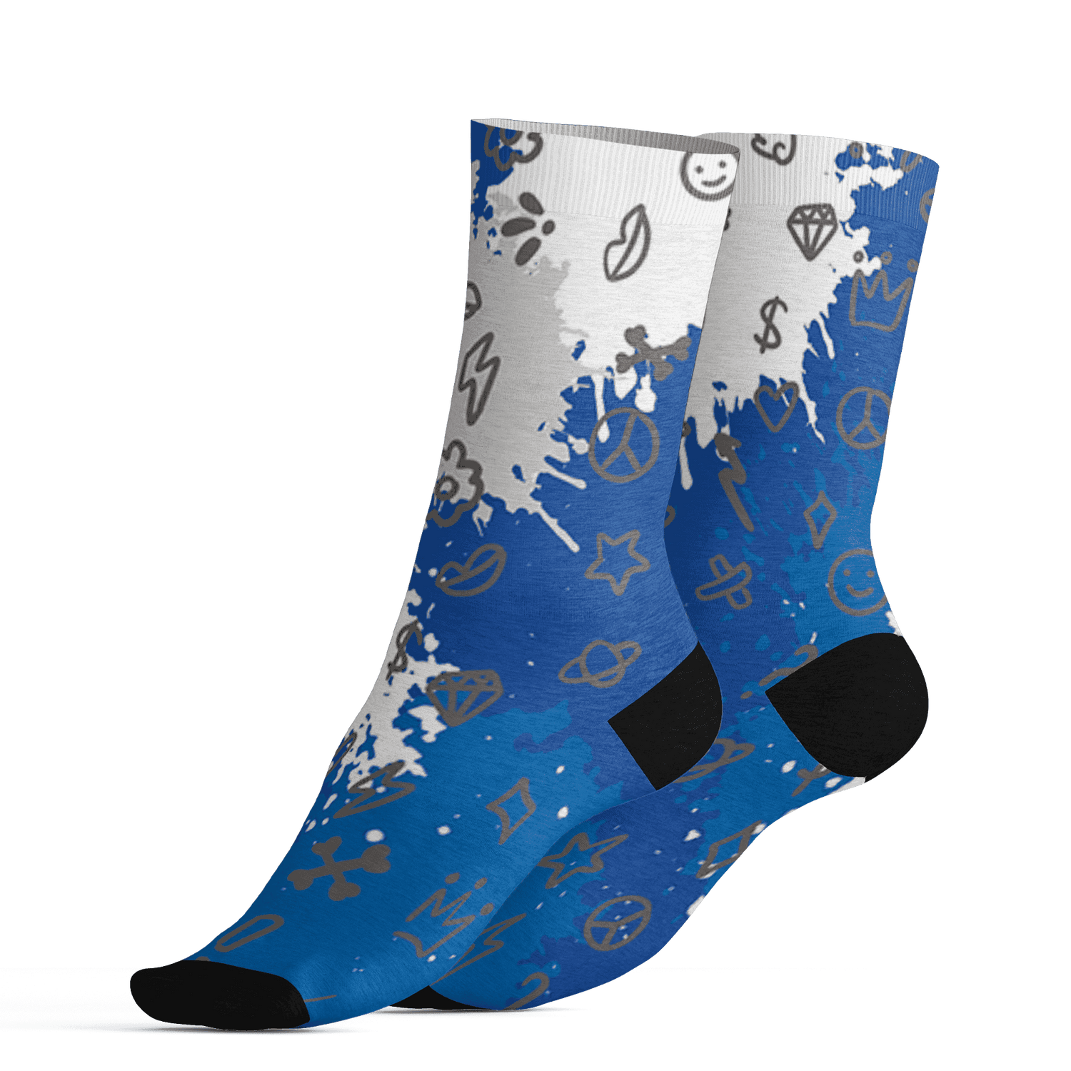 Air Max 1 86 Royal Socks Match Hustle Grind Pray 3D All-Over Print - NastyJamz