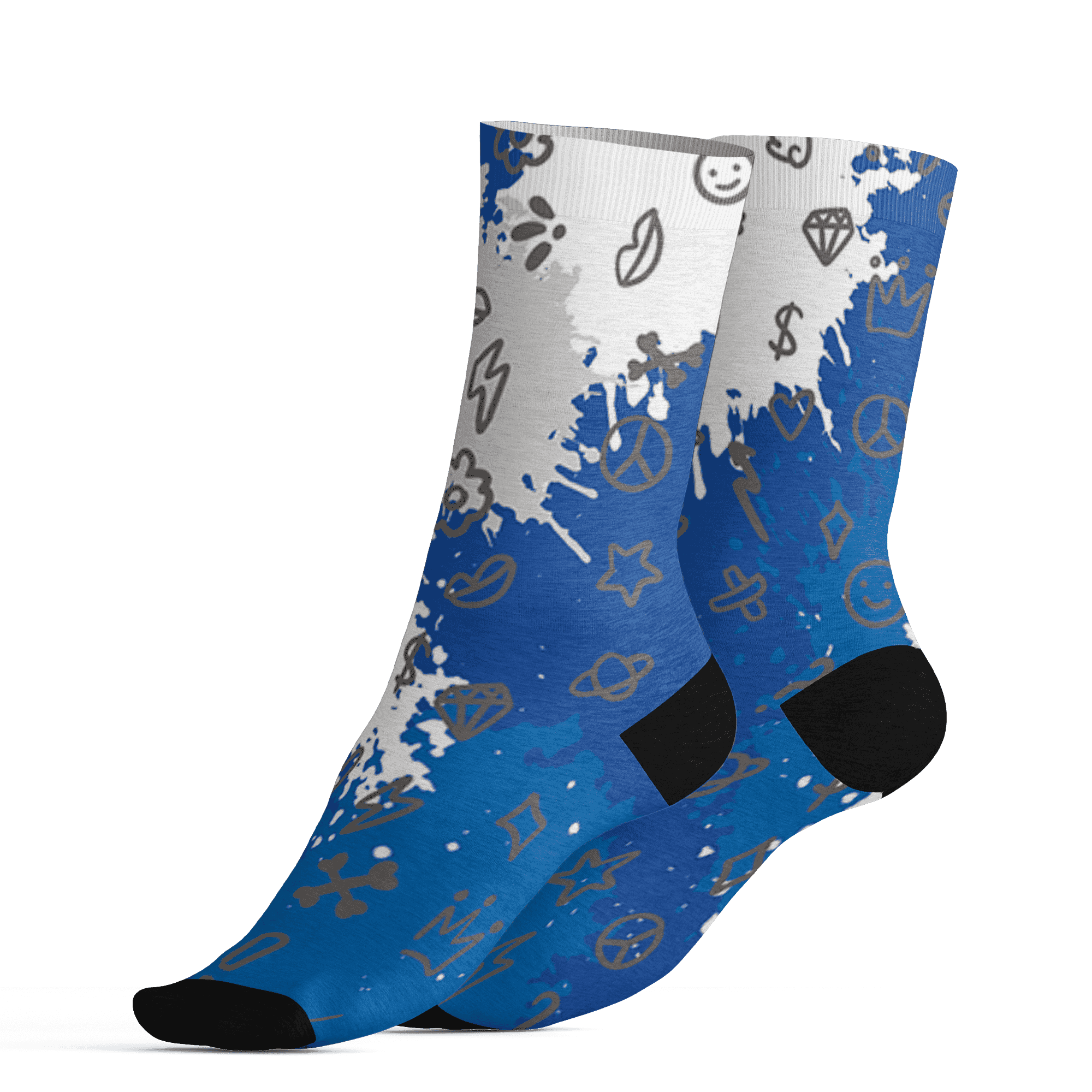 Air Max 1 86 Royal Socks Match Hustle Grind Pray 3D All-Over Print - NastyJamz