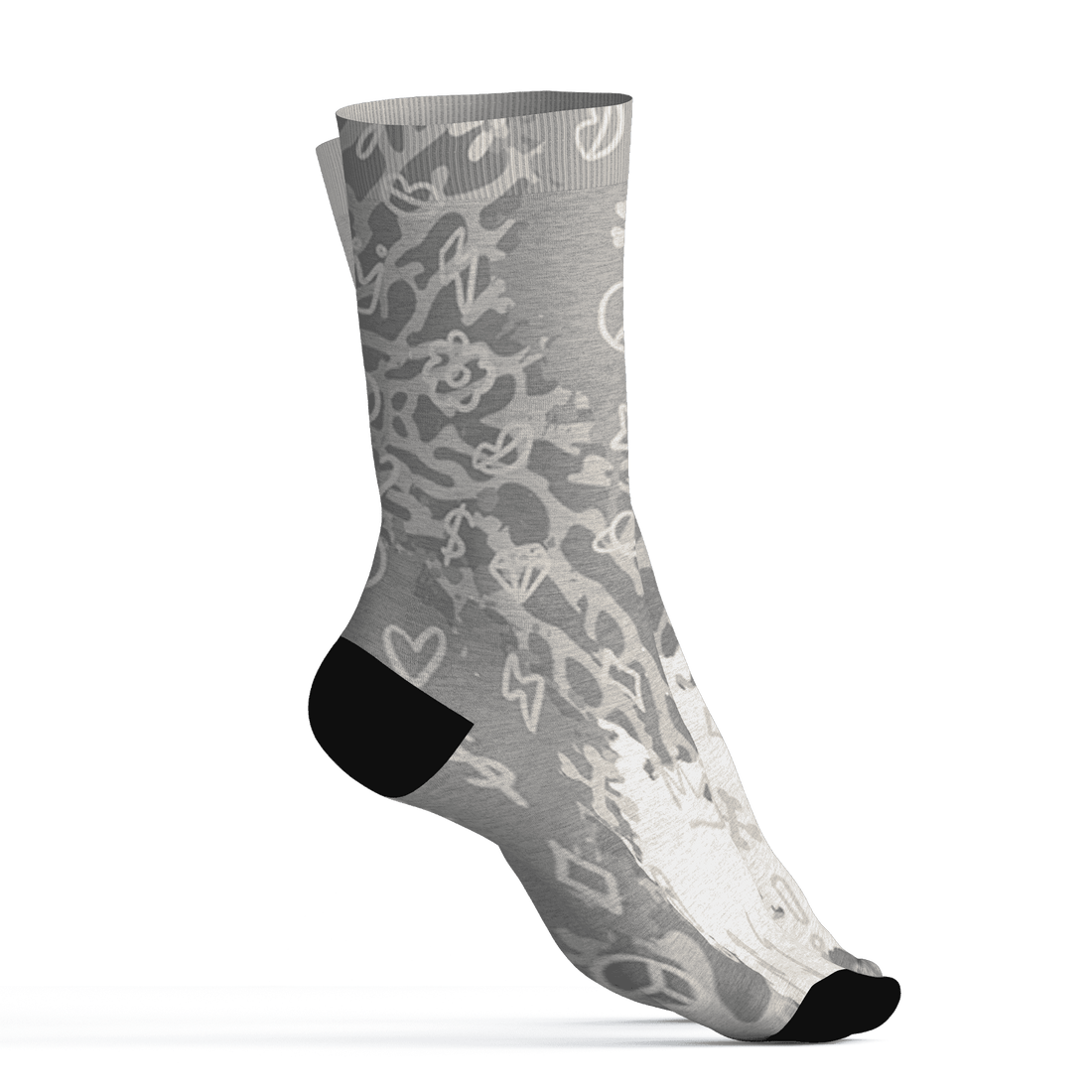 Craft Ivory 3s Socks Match Hustle Grind Pray 3D All-Over Print - NastyJamz