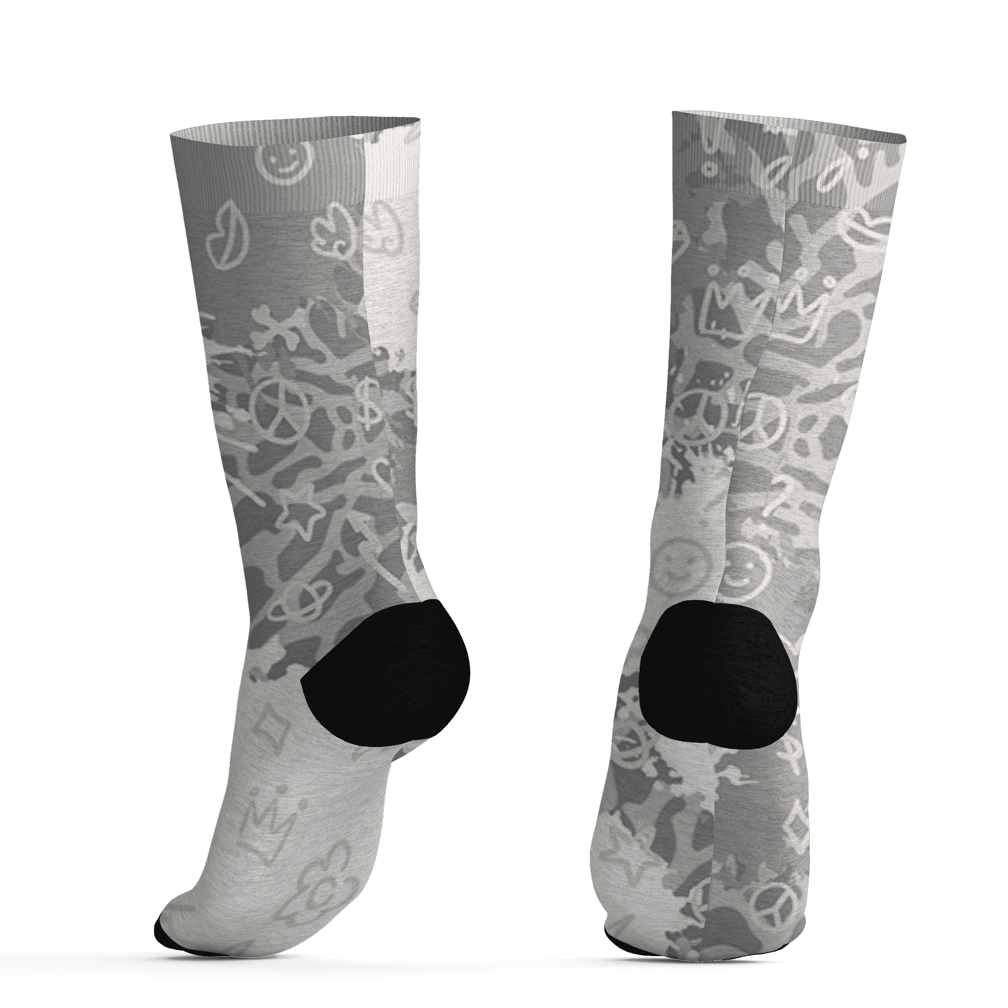 Craft Ivory 3s Socks Match Hustle Grind Pray 3D All-Over Print - NastyJamz