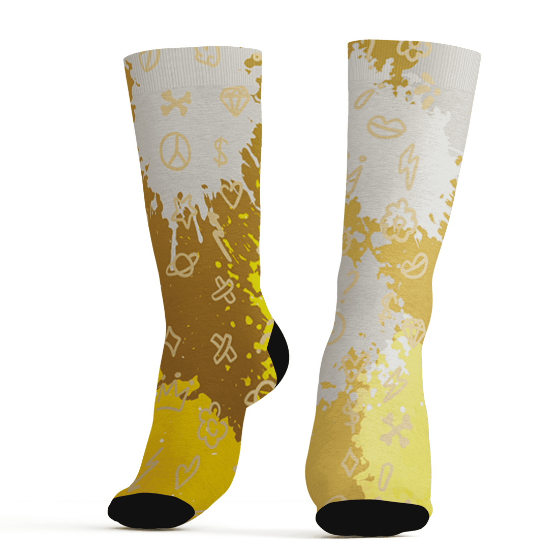 Sail 4s Socks Match Hustle Grind Pray 3D All-Over Print - NastyJamz