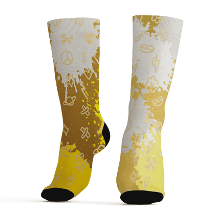 Sail 4s Socks Match Hustle Grind Pray 3D All-Over Print - NastyJamz