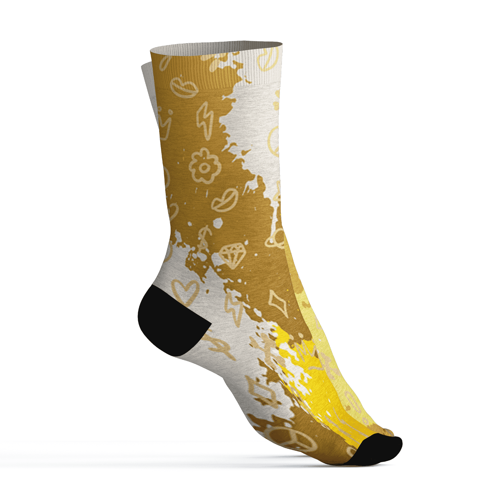 Sail 4s Socks Match Hustle Grind Pray 3D All-Over Print - NastyJamz