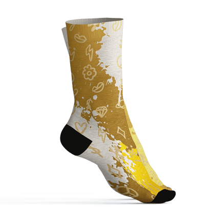 Sail 4s Socks Match Hustle Grind Pray 3D All-Over Print - NastyJamz