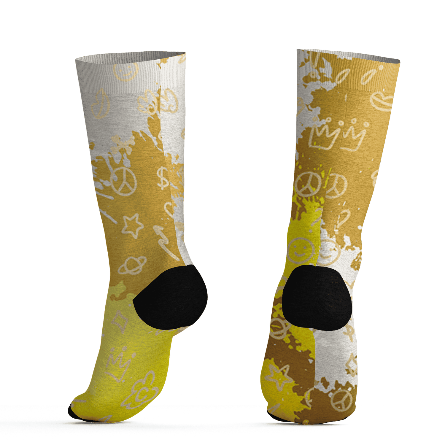 Sail 4s Socks Match Hustle Grind Pray 3D All-Over Print - NastyJamz