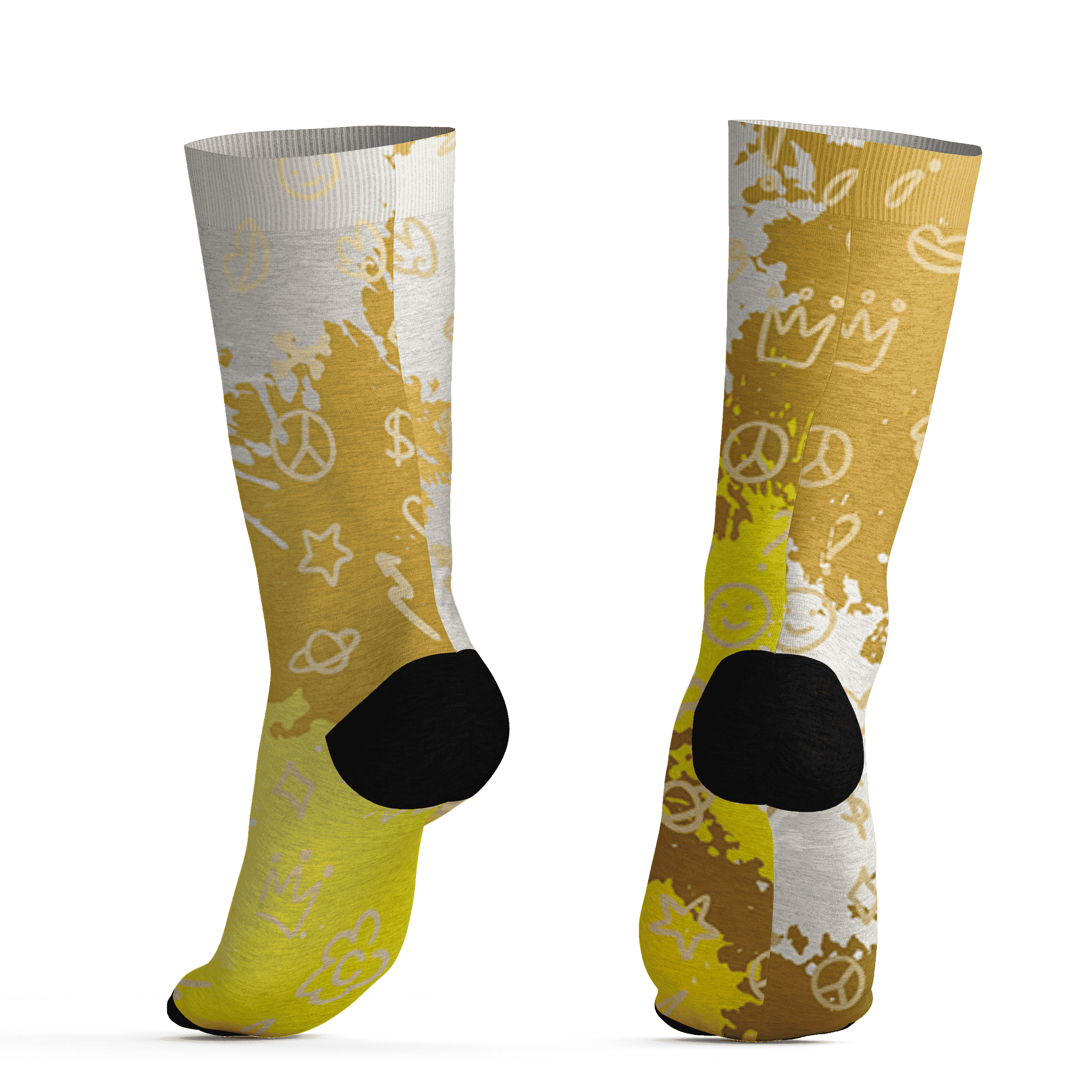 Sail 4s Socks Match Hustle Grind Pray 3D All-Over Print - NastyJamz