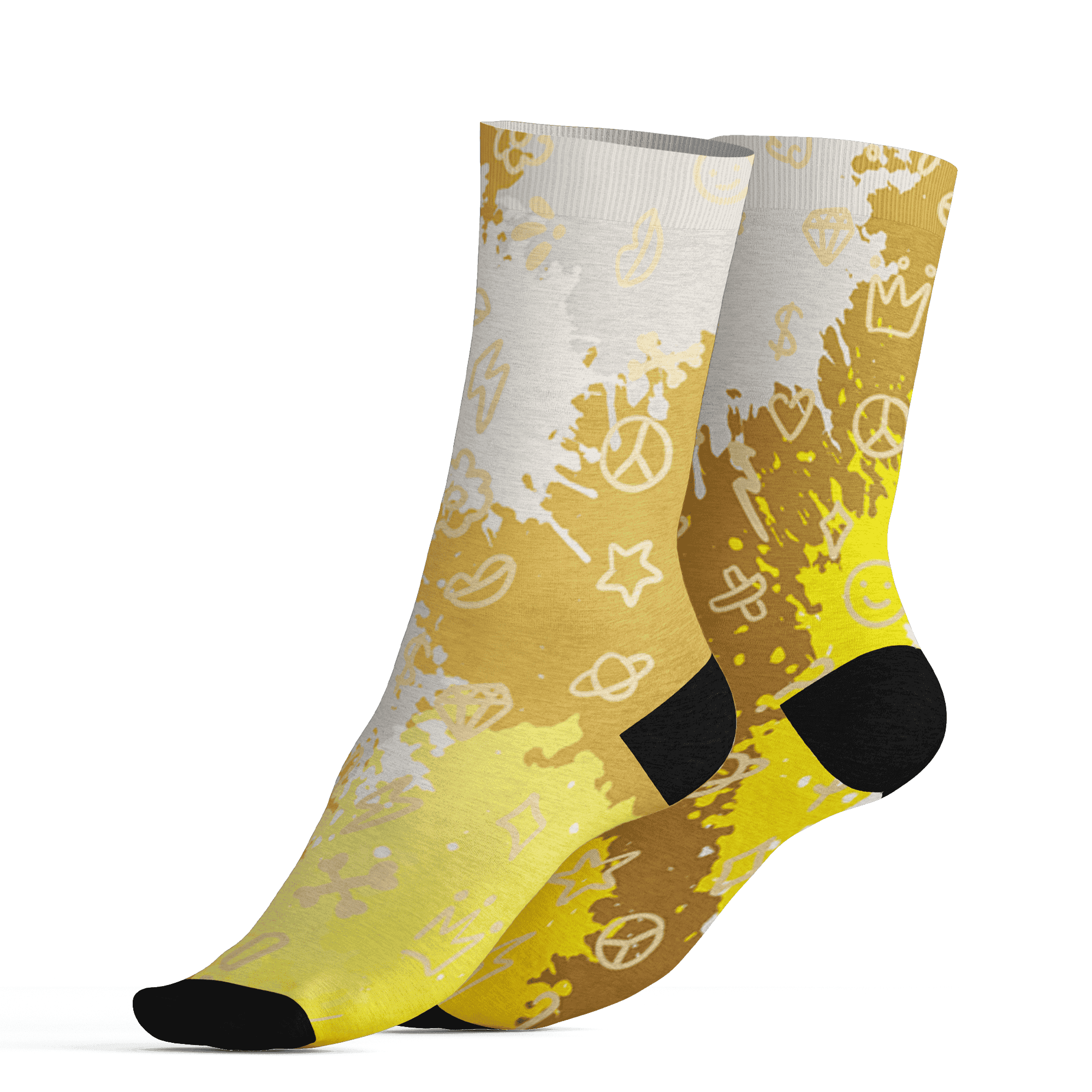 Sail 4s Socks Match Hustle Grind Pray 3D All-Over Print - NastyJamz