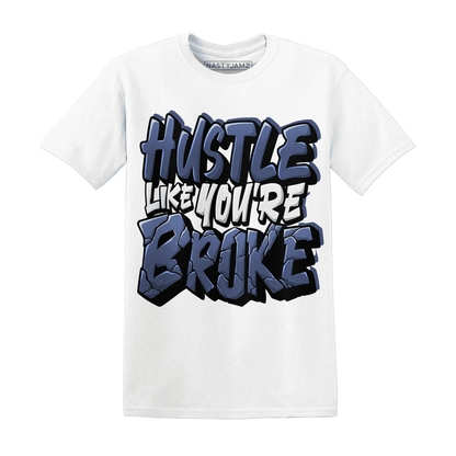 Low-Diffused-Blue-11s-T-Shirt-Match-Hustle-Like-Broke