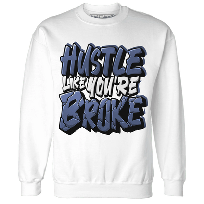 Low-Diffused-Blue-11s-Sweatshirt-Match-Hustle-Like-Broke