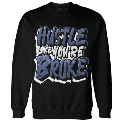 Low-Diffused-Blue-11s-Sweatshirt-Match-Hustle-Like-Broke