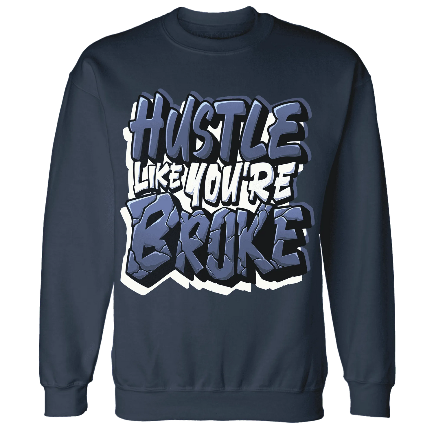 Low-Diffused-Blue-11s-Sweatshirt-Match-Hustle-Like-Broke