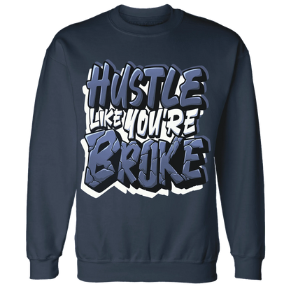 Low-Diffused-Blue-11s-Sweatshirt-Match-Hustle-Like-Broke