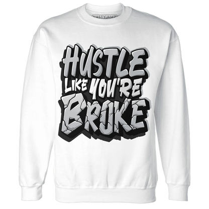 NastyJamz-Wolf-Grey-12s-Sweatshirt-Match-Hustle-Like-Broke