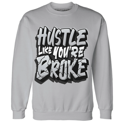 NastyJamz-Wolf-Grey-12s-Sweatshirt-Match-Hustle-Like-Broke