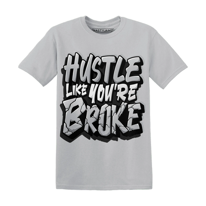 NastyJamz-Wolf-Grey-12s-T-Shirt-Match-Hustle-Like-Broke
