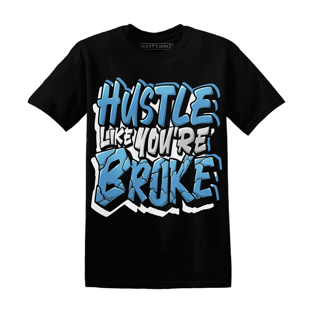 NastyJamz-Carolina-Blue-Univercitii-17s-T-Shirt-Match-Hustle-Like-Broke