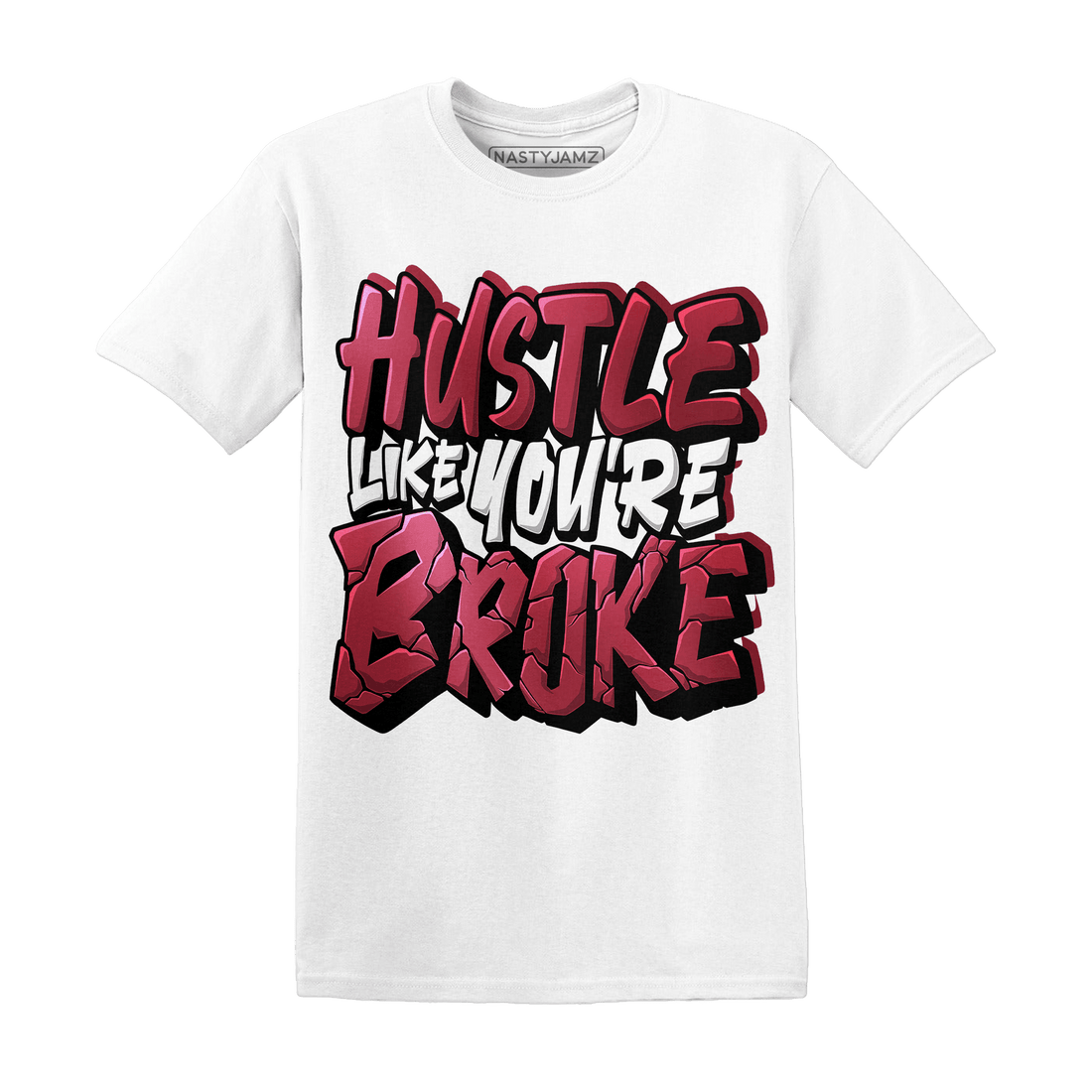 High 85 Metallic Burgundy 1s T Shirt Match Hustle Like Broke - NastyJamz