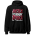 High 85 Metallic Burgundy 1s Hoodie Match Hustle Like Broke - NastyJamz