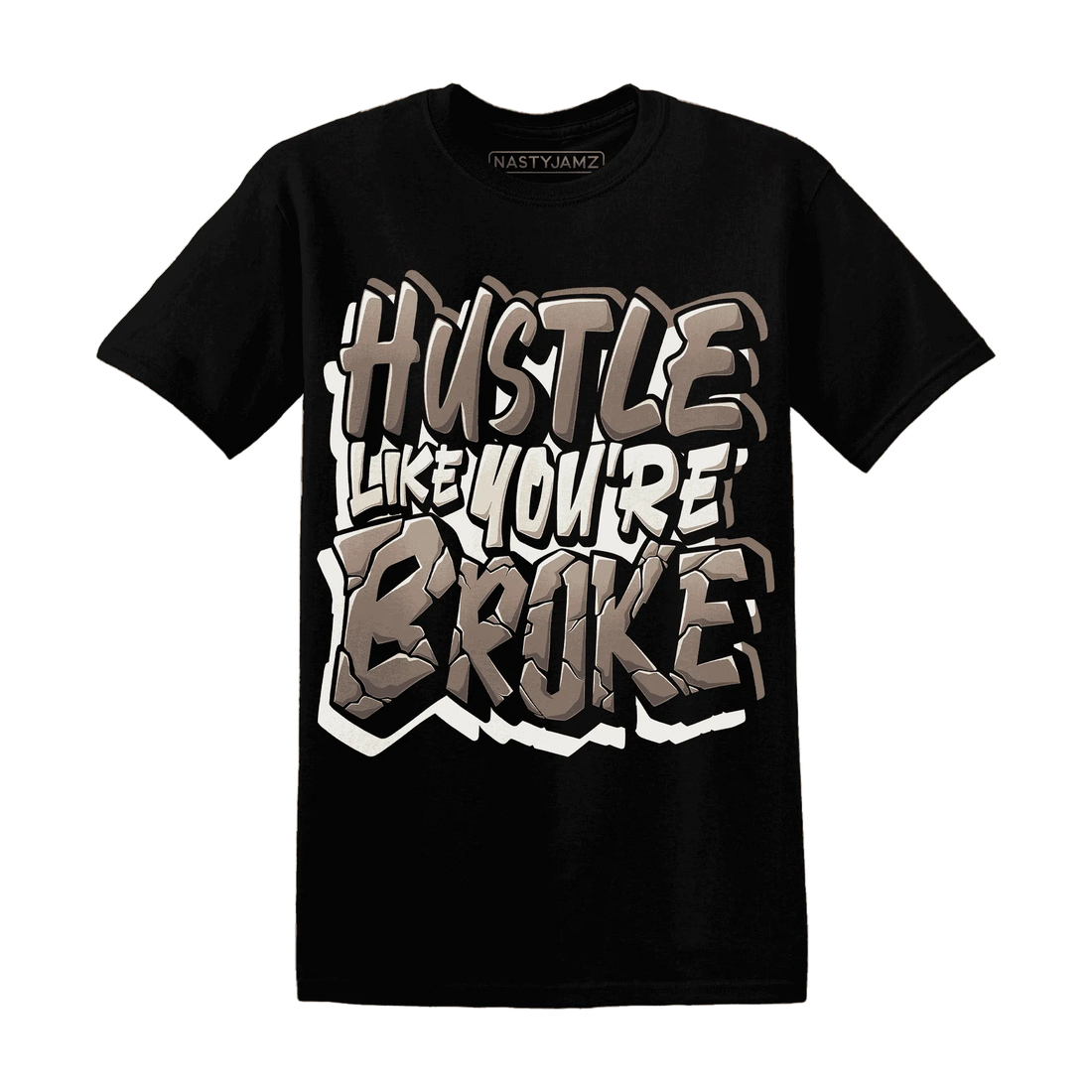 NastyJamz-Low-Mocha-1s-T-Shirt-Match-Hustle-Like-Broke