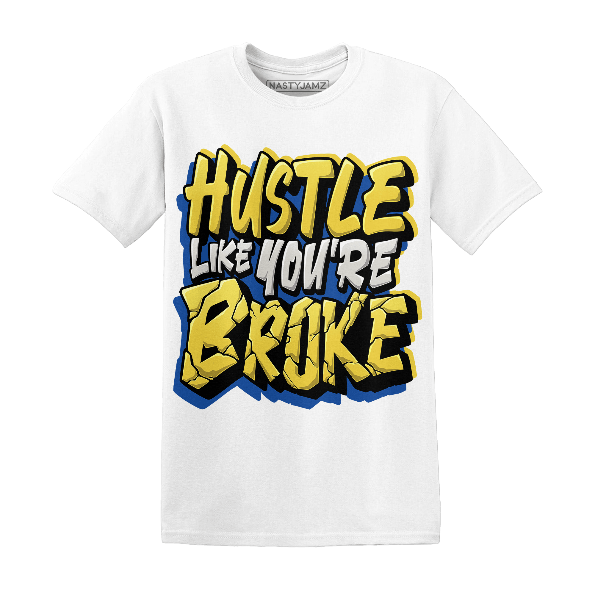 Low OG Canary TVSC 1s T Shirt Match Hustle Like Broke - NastyJamz