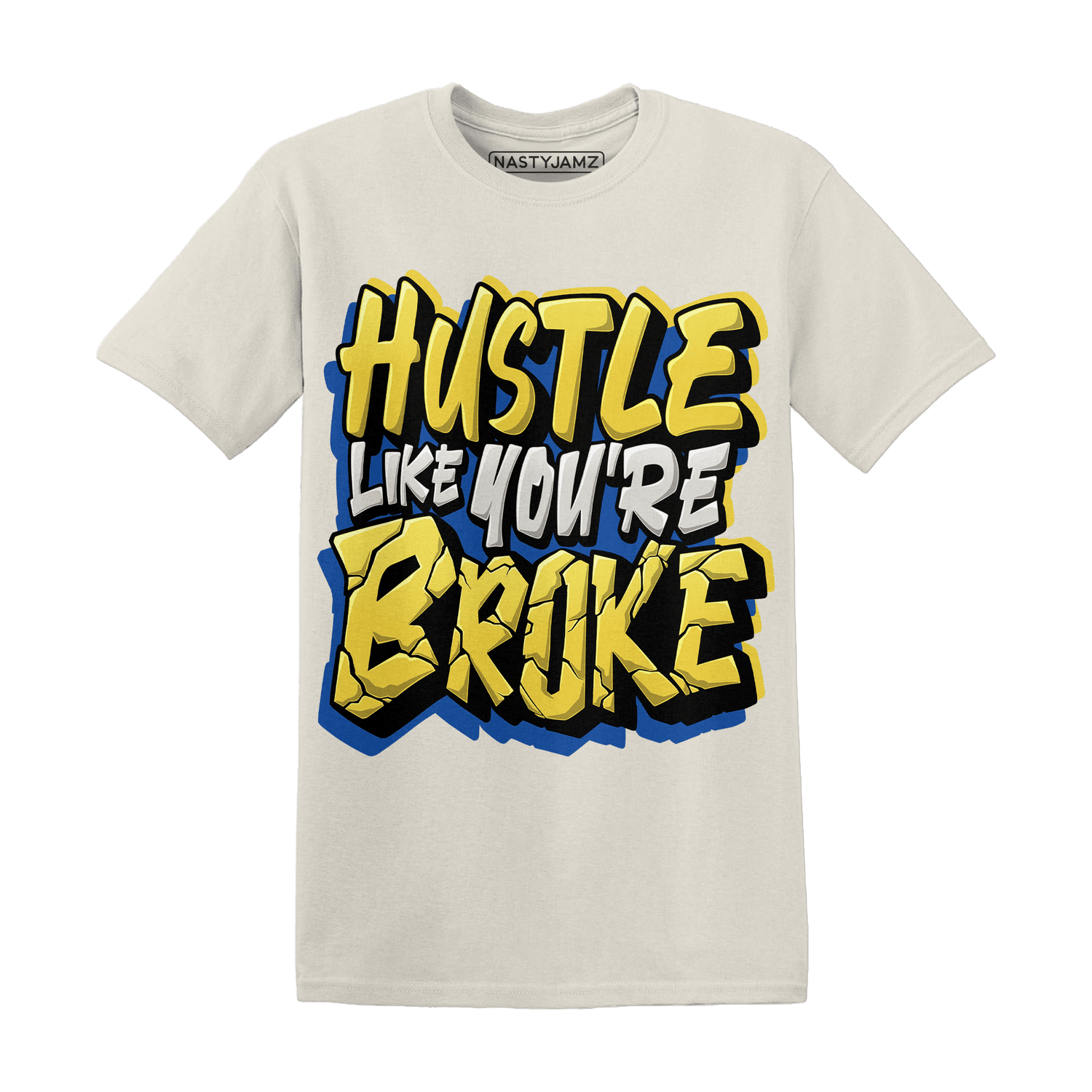 Low OG Canary TVSC 1s T Shirt Match Hustle Like Broke - NastyJamz