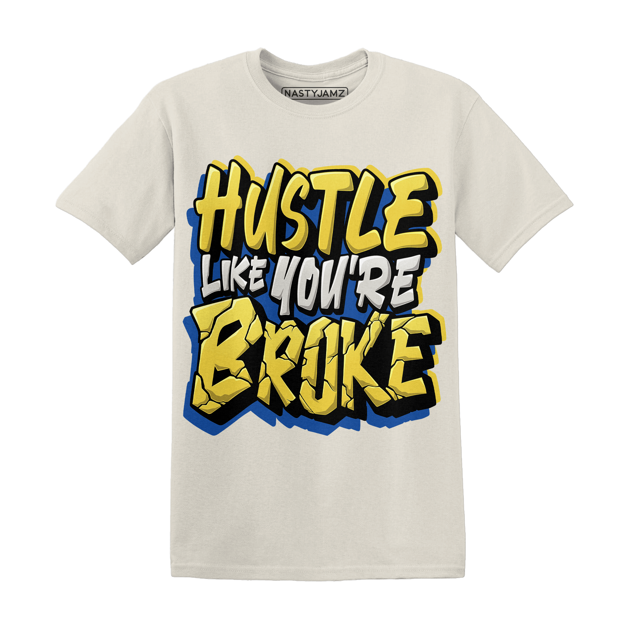 Low OG Canary TVSC 1s T Shirt Match Hustle Like Broke - NastyJamz