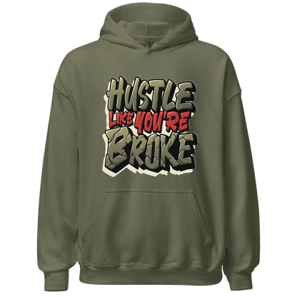 NastyJamz-Medium-Olive-1s-Hoodie-Match-Hustle-Like-Broke