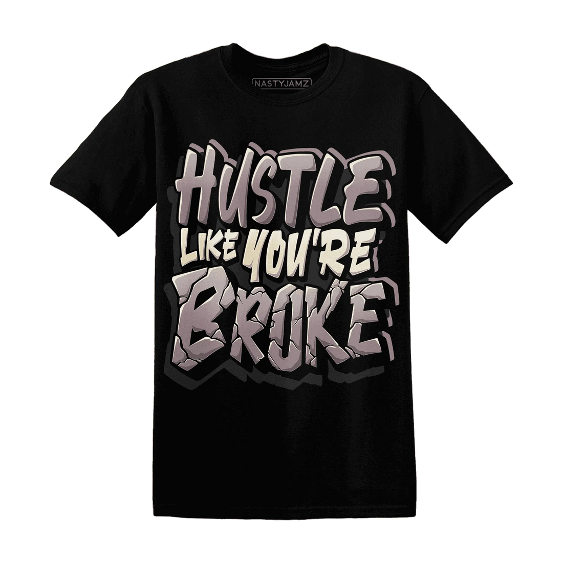 NastyJamz-Black-Violet-Ore-3s-T-Shirt-Match-Hustle-Like-Broke