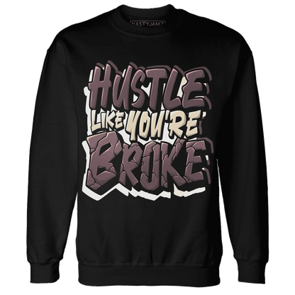 NastyJamz-Burgundy-Crush-3s-Sweatshirt-Match-Hustle-Like-Broke