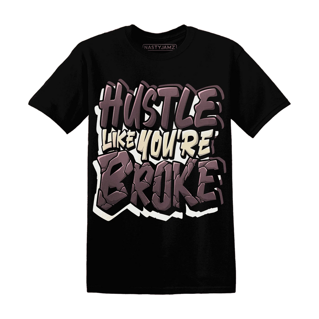 NastyJamz-Burgundy-Crush-3s-T-Shirt-Match-Hustle-Like-Broke