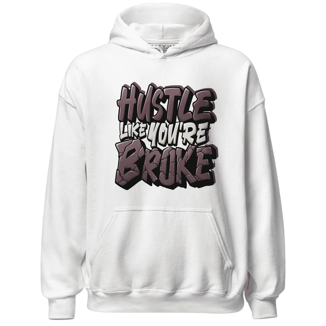 NastyJamz-Burgundy-Crush-3s-Hoodie-Match-Hustle-Like-Broke