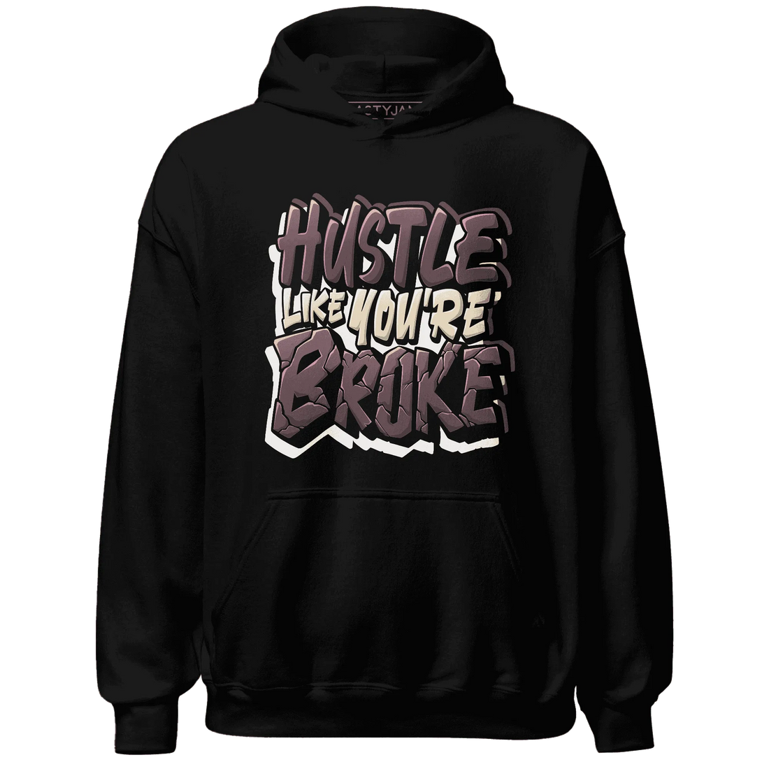 NastyJamz-Burgundy-Crush-3s-Hoodie-Match-Hustle-Like-Broke