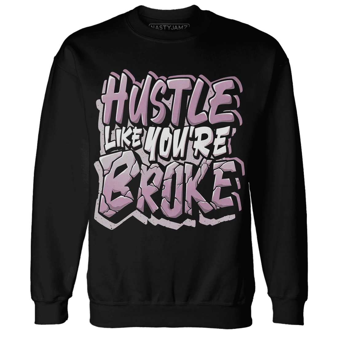 Orchid-Neutral-Grey-Black-White-4s-NastyJamz-Sweatshirt-Match-Hustle-Like-Broke