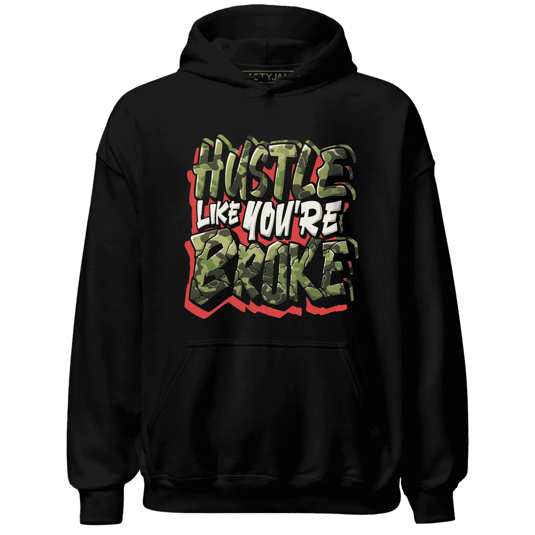 AM-90-Dark-Sage-Solar-Red-NastyJamz-Hoodie-Match-Hustle-Like-Broke