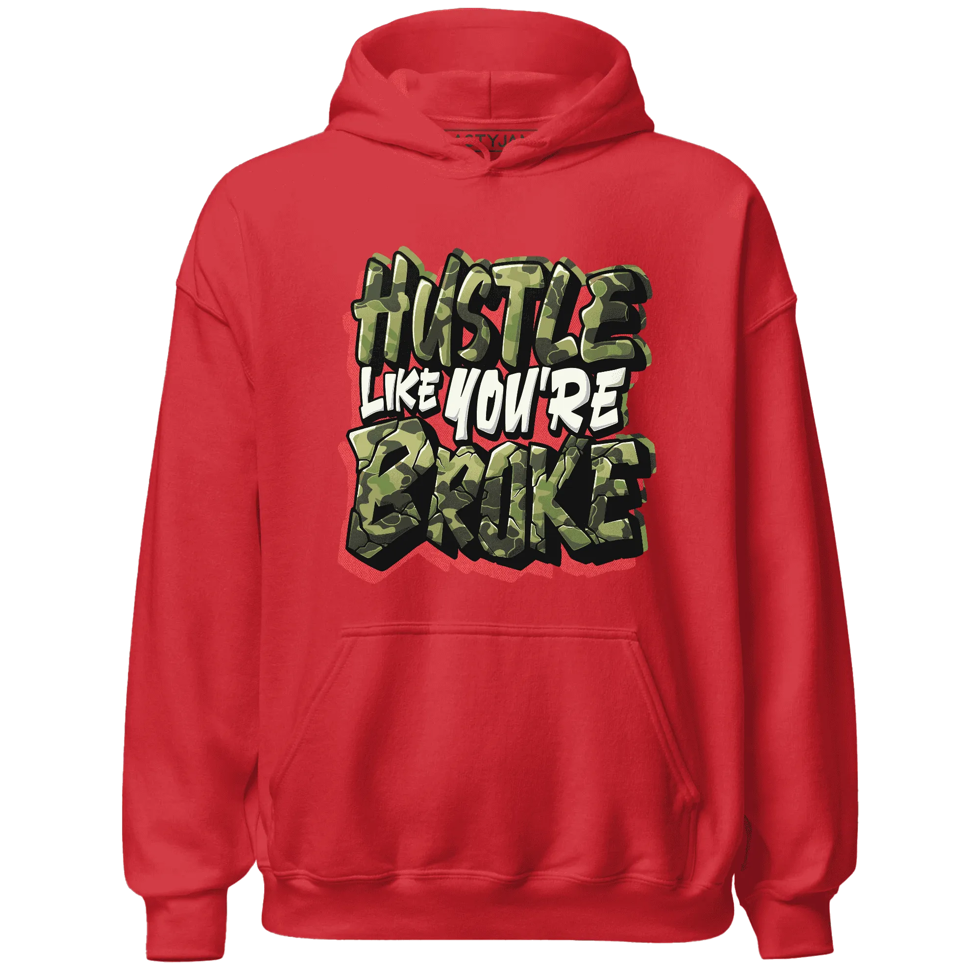 AM-90-Dark-Sage-Solar-Red-NastyJamz-Hoodie-Match-Hustle-Like-Broke