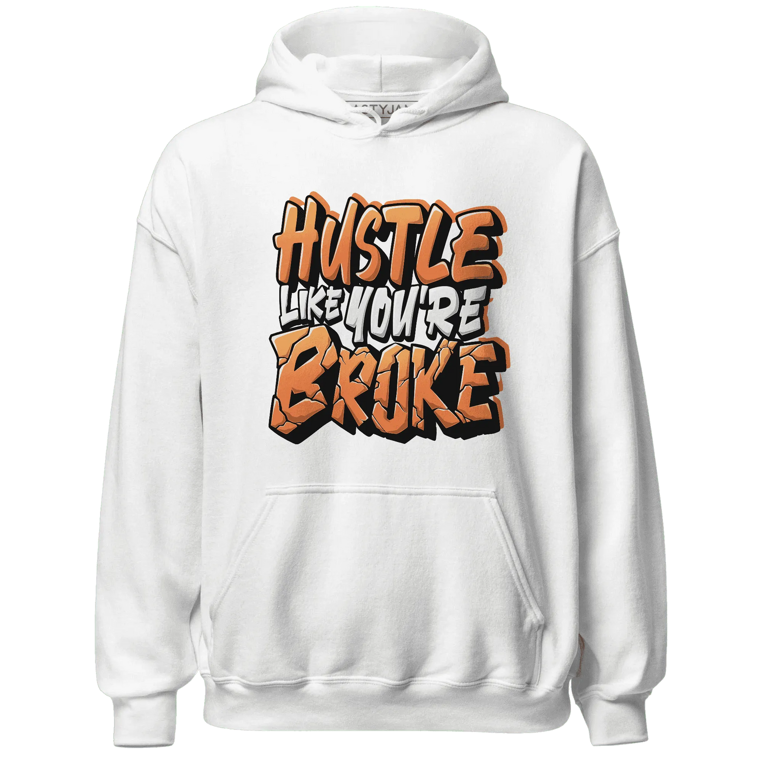 NastyJamz-AM-TW-White-Orange-Hoodie-Match-Hustle-Like-Broke